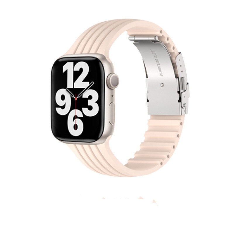 Silicone Stripe IWatch Strap For Men And Women