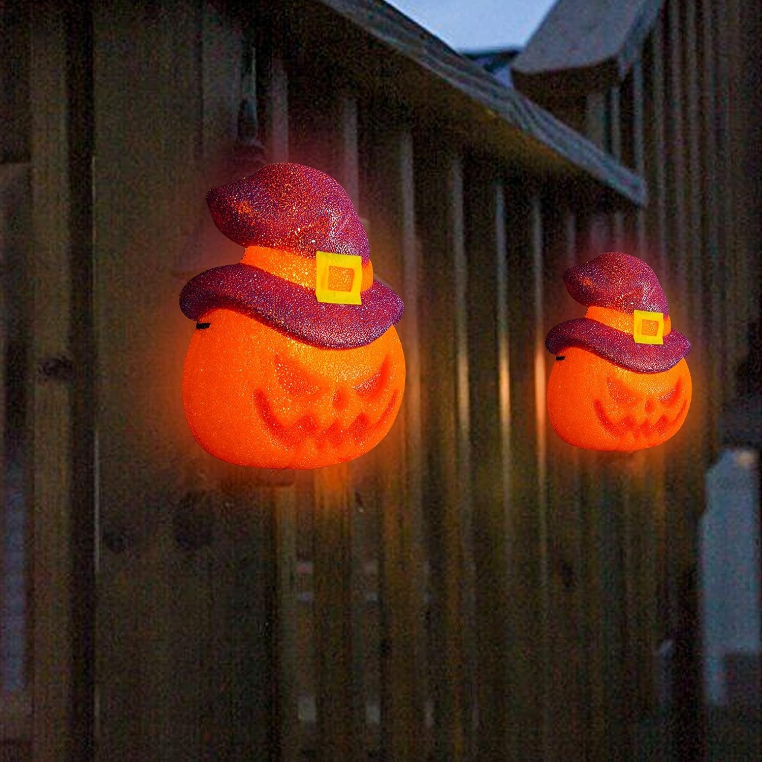 Pumpkin Halloween Porch Light Covers 2 Pack, 9" X 11.8" Halloween Outdoor Decoration Light Cover for Garage Lights, Large Light Fixtures, Front Door