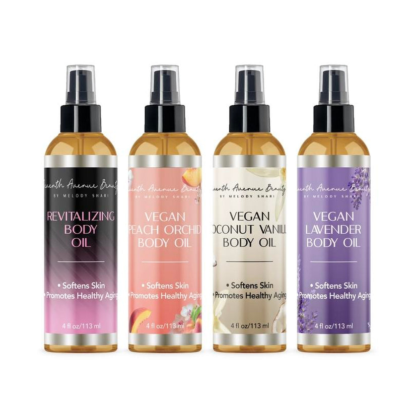 RELAX Vegan Revitalizing Body Oil Bundle: Hydrating & Nourishing