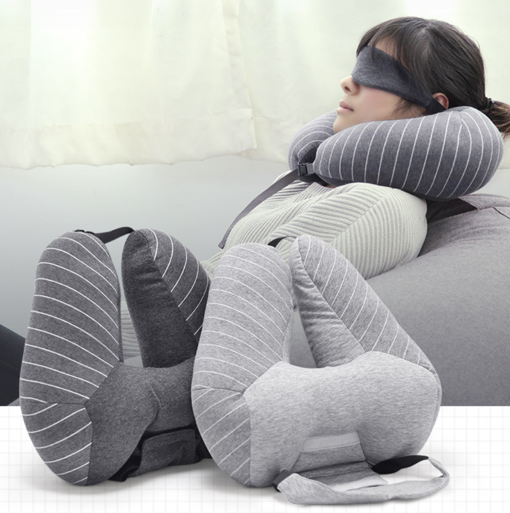 Travel pillow foam particle pillow